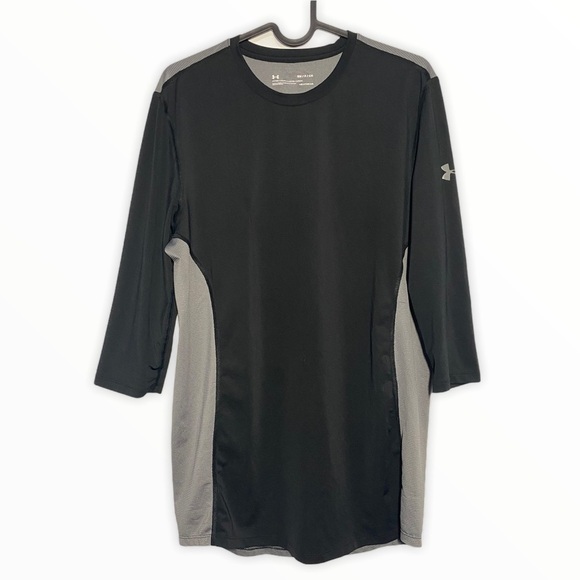 🍋men’s Under Armour Fitted Heat Gear Top - Picture 2 of 6